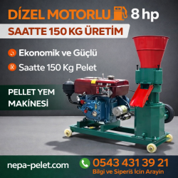 KL-160/-8hp-Dizel Motorlu Pelet Yem Makinesi
