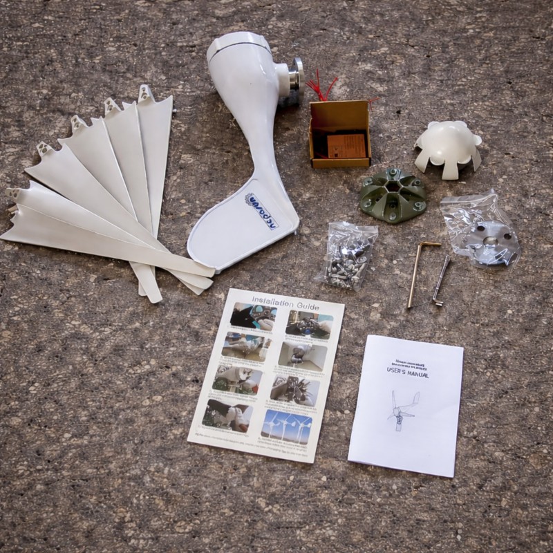 "500W 24V Rüzgar Türbini + Şarj Kontrol Cihazı - Enerji Çözü