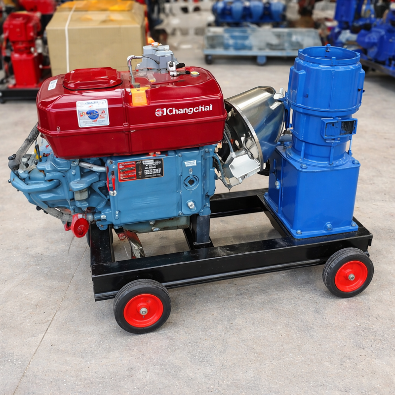 KL-180/8HP Dizel Pelet Yem Makinesi Marş Motorlu