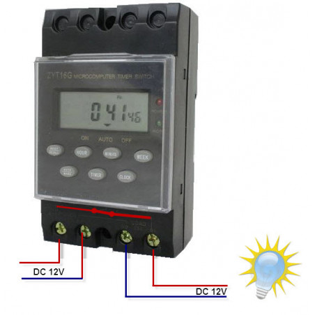 12V 25A zaman ayarlı şalter