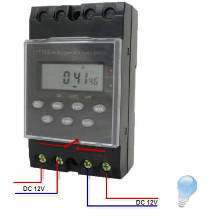 12V 25A zaman ayarlı şalter