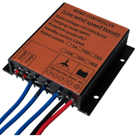 "500W 24V Rüzgar Türbini + Şarj Kontrol Cihazı - Enerji Çözü