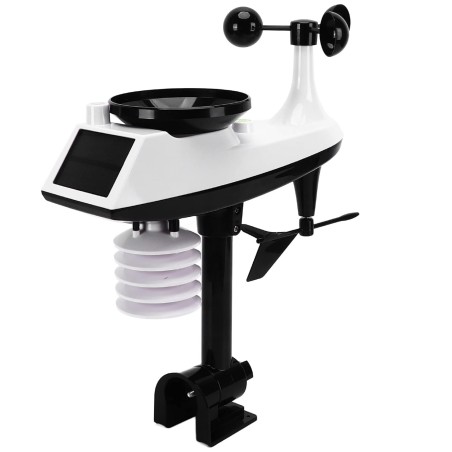 Kablosuz Dijital Hava İstasyonu | Sıcaklık, Nem, Rüzgar ve Yağmur Ölçer | LCD Ekranlı